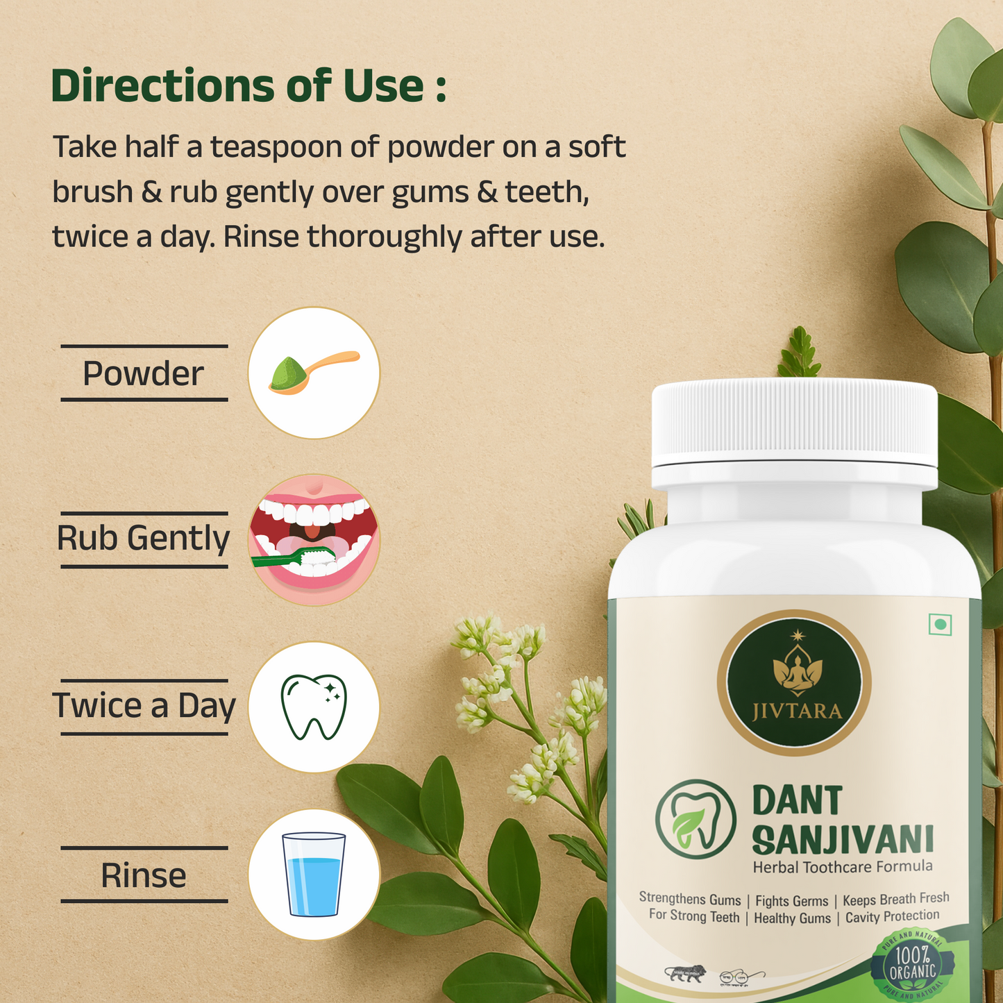 JIVTARA DantSanjivni – Herbal Care for Stronger, Healthier Teeth
