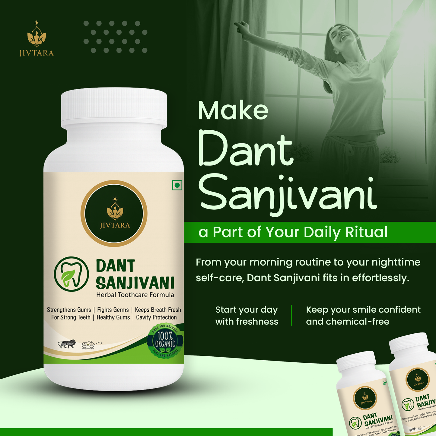 JIVTARA DantSanjivni – Herbal Care for Stronger, Healthier Teeth